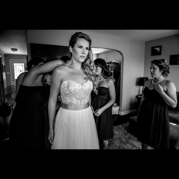 BHLDN purchased Swarovski beaded corset- worn once - Picture 8 of 8